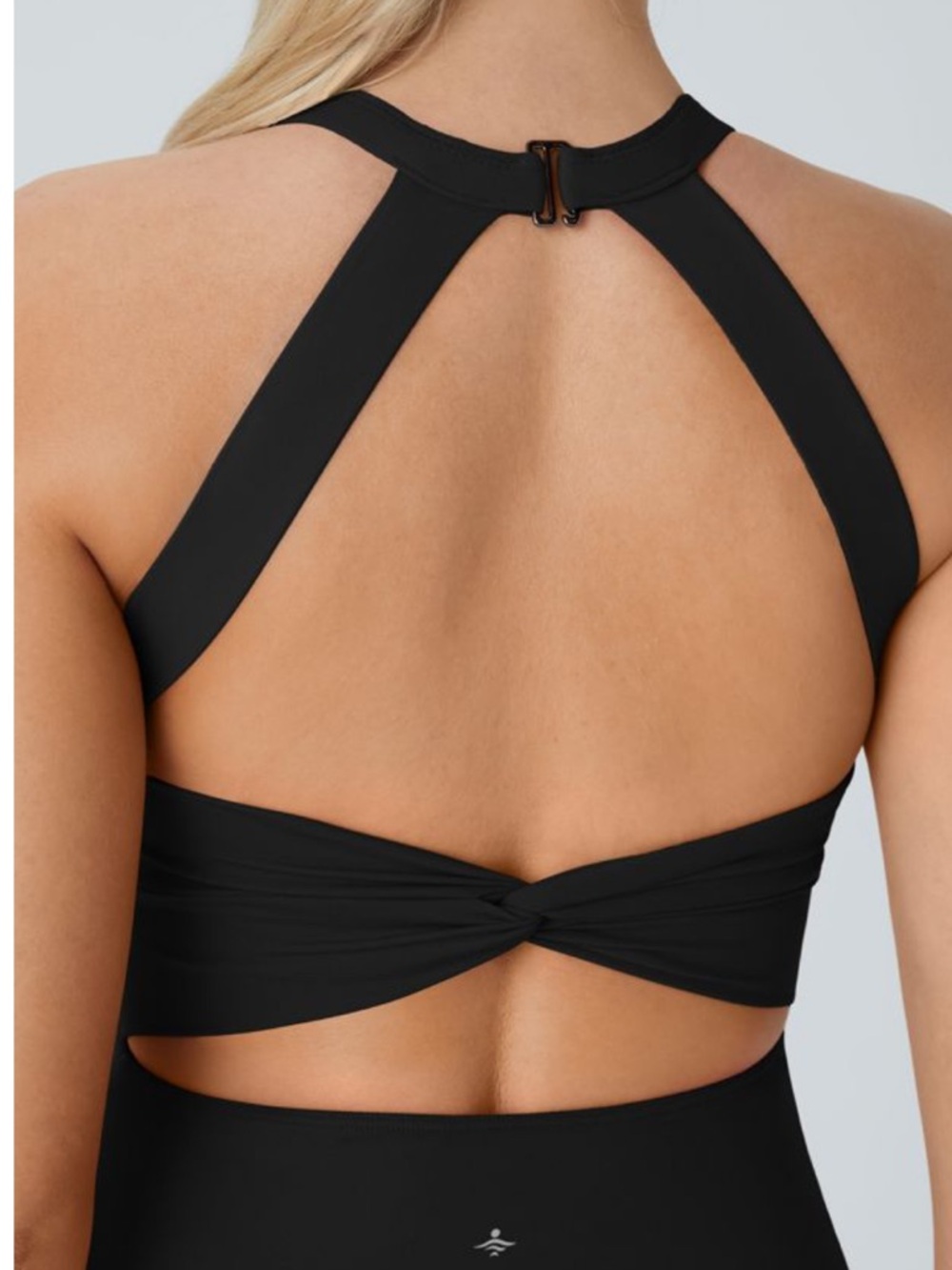 Black Open-Back Skater Active Dress NWOT - Picture 4 of 9